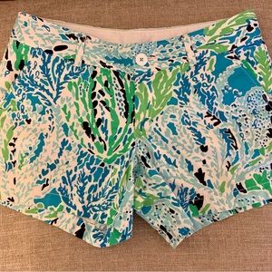 Lilly Pulitzer Callahan Shorts Let’s Cha Cha Print Size 8